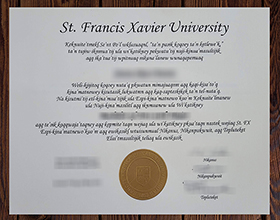St. Francis Xavier University diploma