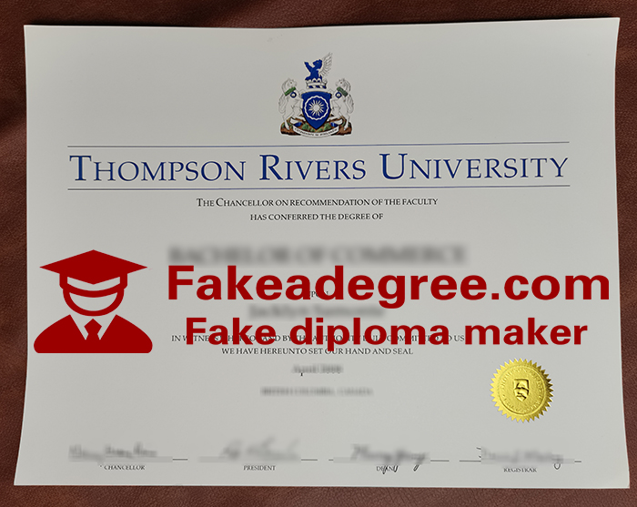Thompson Rivers University diploma