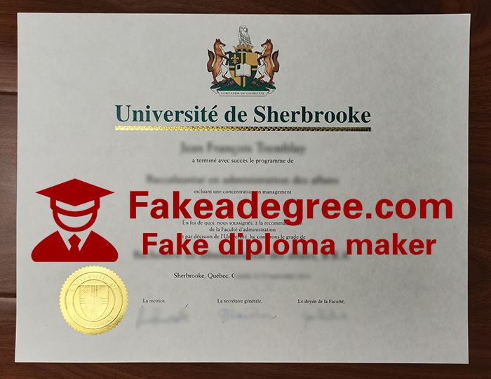Université de Sherbooke diploma