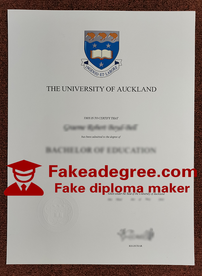 University of Auckland diploma