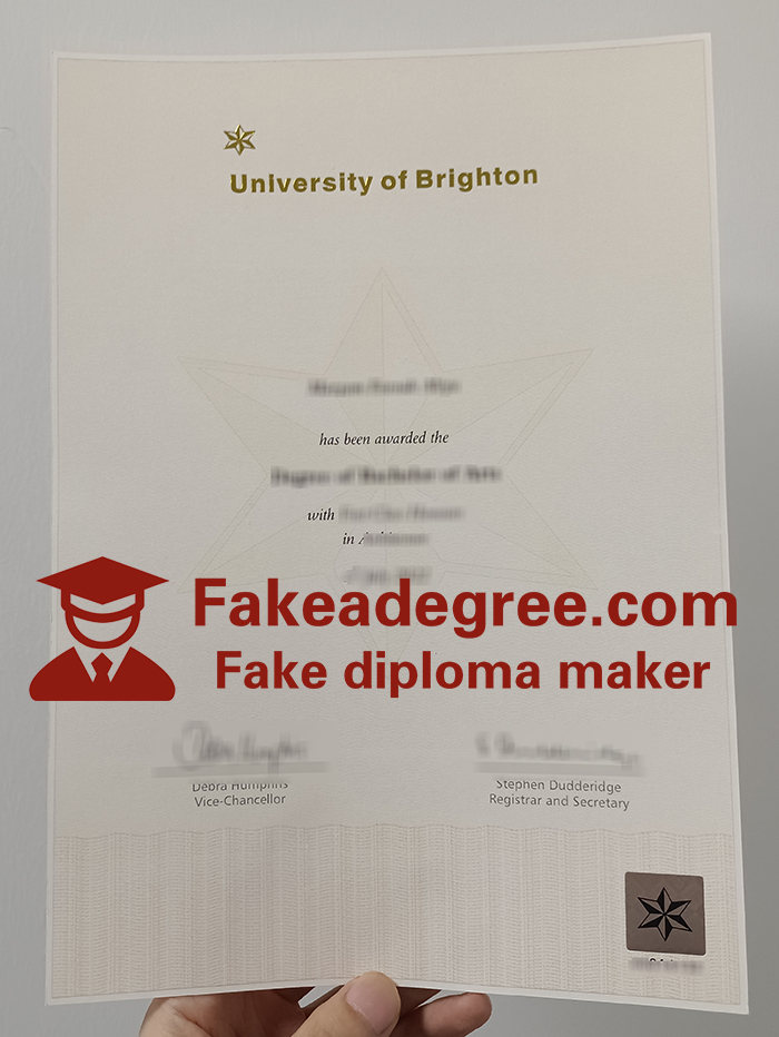 University of Brighton diploma