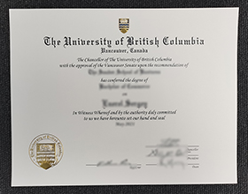 University of British Columbia diploma