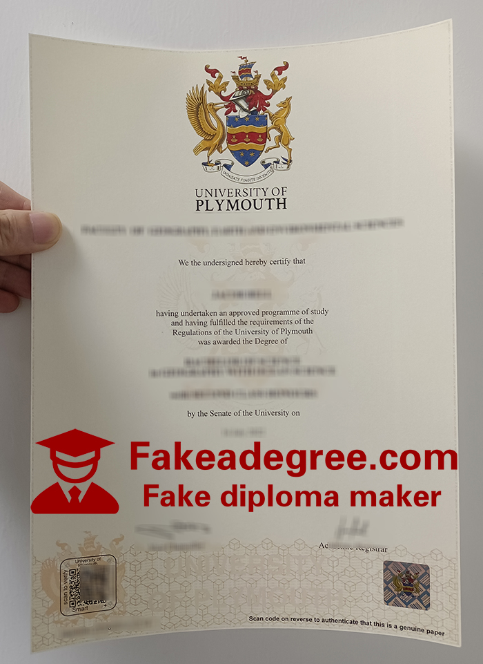 University of Plymouth diploma