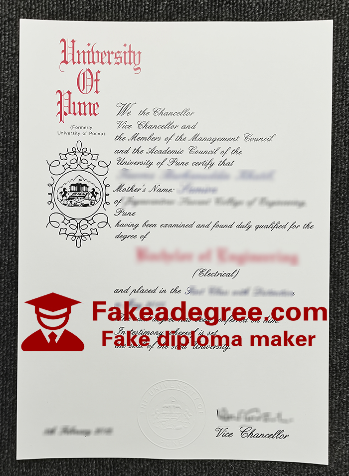 University of Pune diploma University of Pune diploma