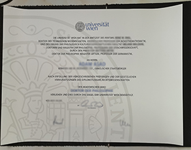 University of Vienna diploma