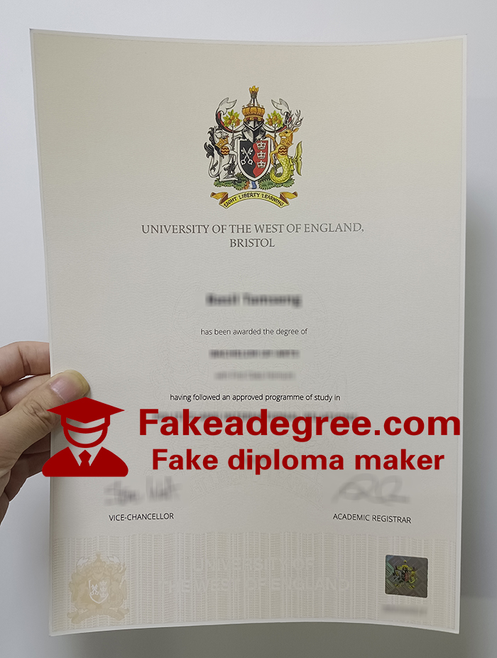 University of the West of England diploma, UWE Bristol degree