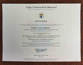 Vrije Universiteit Brusseld diploma