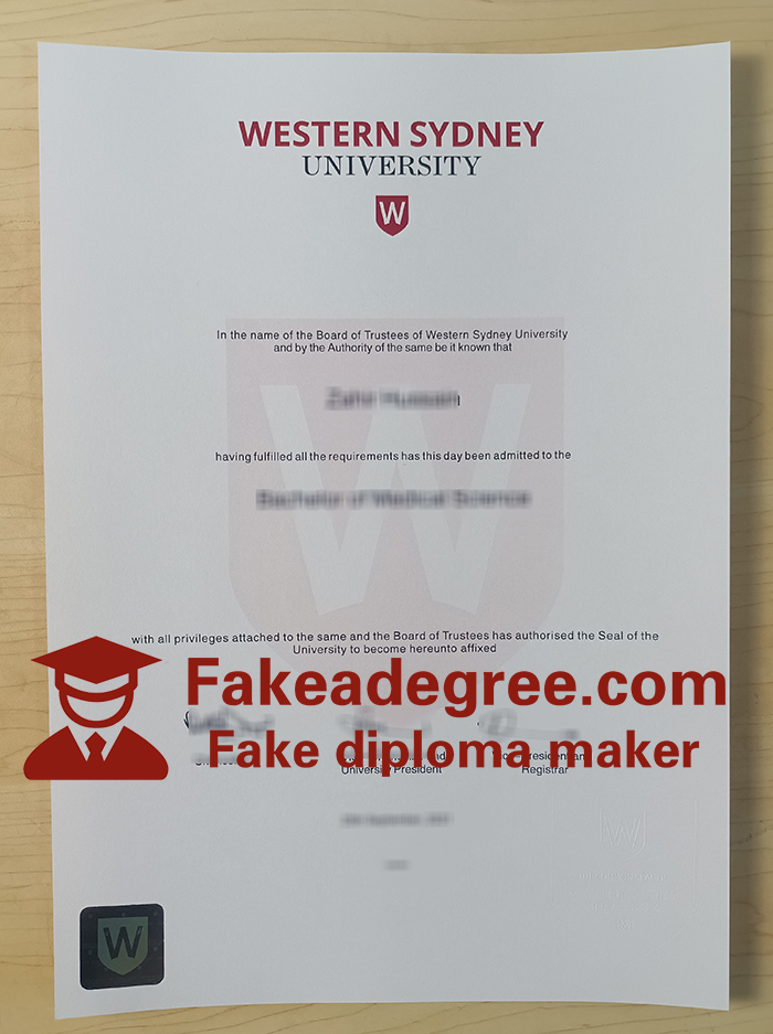 Western Sydney University diploma Western Sydney University diploma