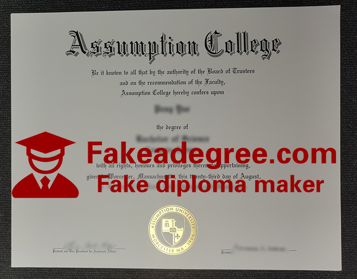 Assumption College degree Assumption College degree