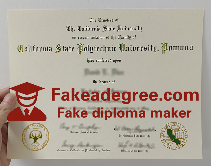 California State Polytechnic University, Pomona diploma California State Polytechnic University, Pomona diploma