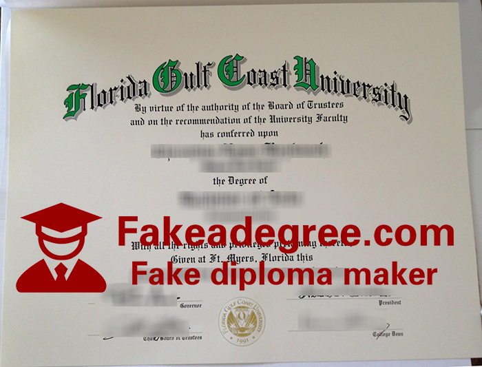 Florida Gulf Coast University diploma Florida Gulf Coast University diploma