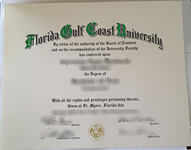 Florida Gulf Coast University diploma