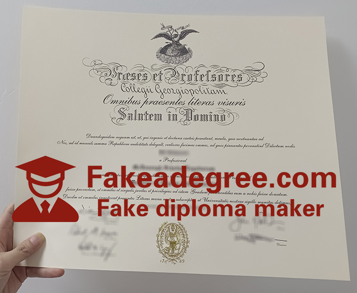 Georgetown University diploma Georgetown University diploma