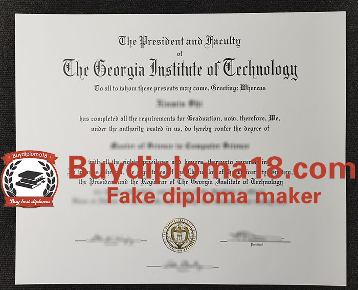 Georgia Institute of Technology diploma