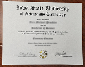 Iowa State University diploma