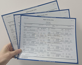 Kaplan University transcript