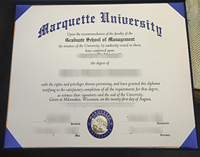Marquette University diploma