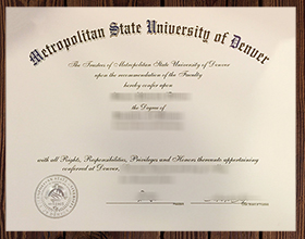 Metropolitan State University of Denver diploma