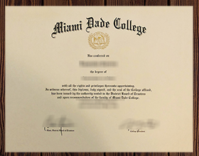 Miami Dade College diploma