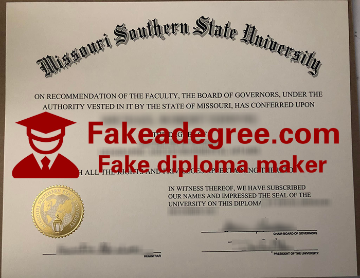 Missouri Southern State University diploma Missouri Southern State University diploma