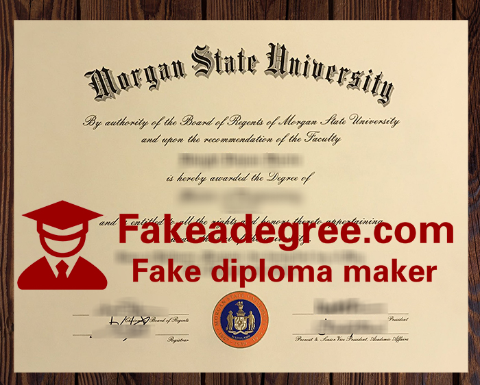 Morgan State University diploma Morgan State University diploma