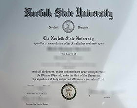 Norfolk State University diploma