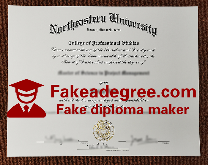 Northeastern University diploma