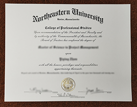 Northeastern University diploma