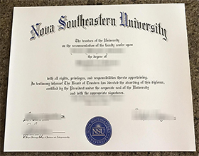 Nova Southeastern University diploma