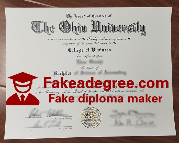 Ohio University diploma Ohio University diploma