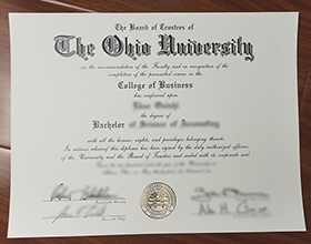 Ohio University diploma