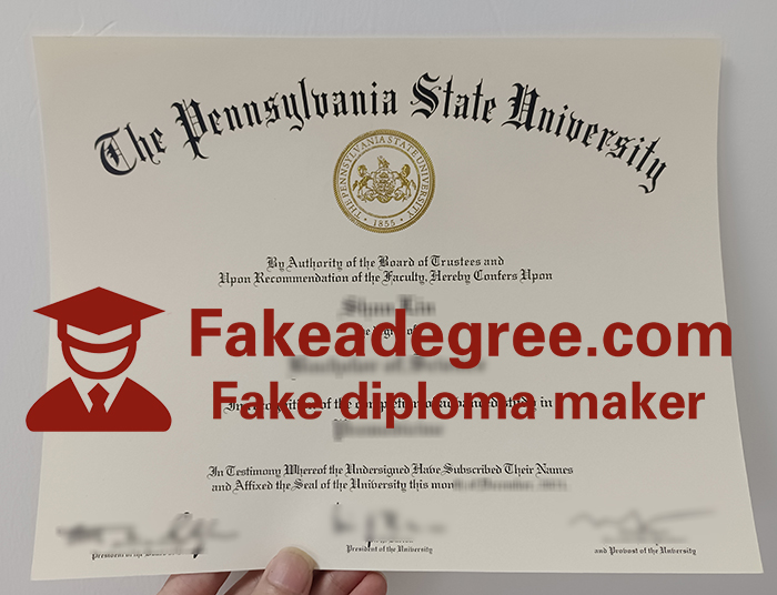 Pennsylvania State University diploma Pennsylvania State University diploma