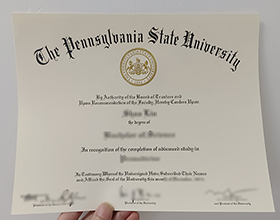Pennsylvania State University diploma