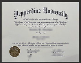 Pepperdine University diploma