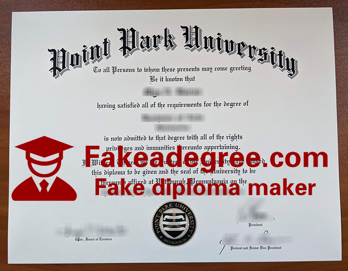 Point Park University diploma Point Park University diploma