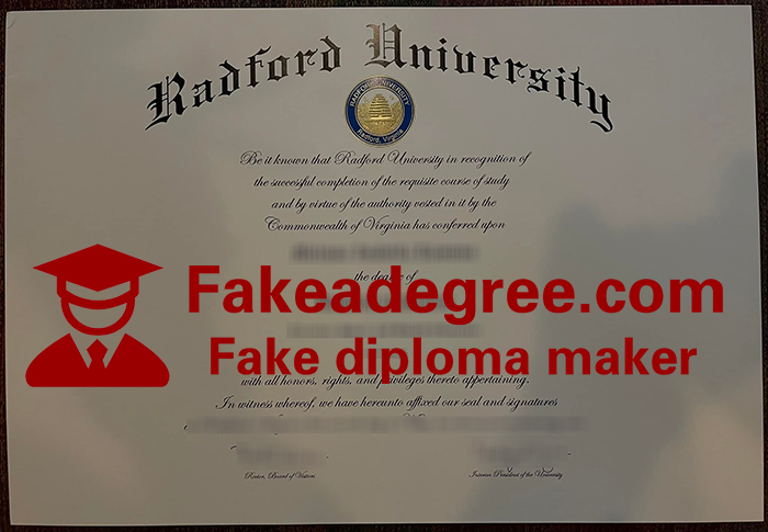 Radford University diploma Radford University diploma
