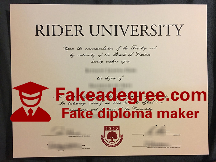 Rider University diploma Rider University diploma