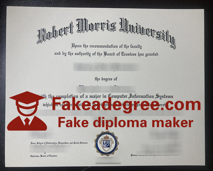 Robert Morris University diploma Robert Morris University diploma