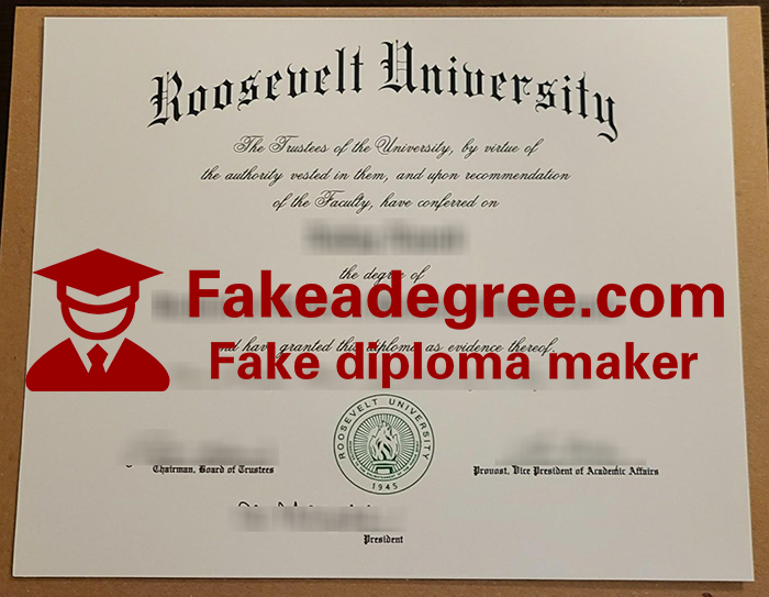 Roosevelt University diploma Roosevelt University diploma