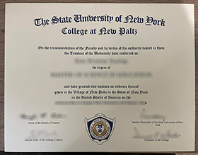 SUNY New Paltz diploma