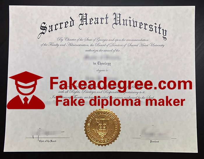 Sacred Heart University diploma Sacred Heart University diploma