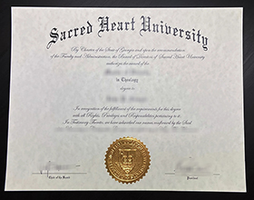 Sacred Heart University diploma