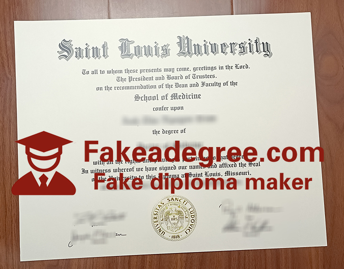 Saint Louis University diploma Saint Louis University diploma