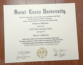 Saint Louis University diploma