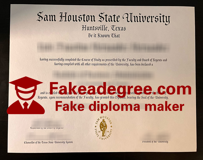 Sam Houston State University diploma