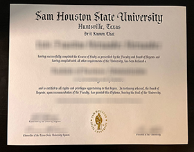 Sam Houston State University diploma
