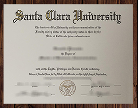 Santa Clara University diploma