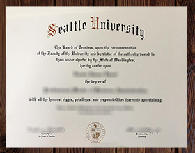 Seattle University diploma