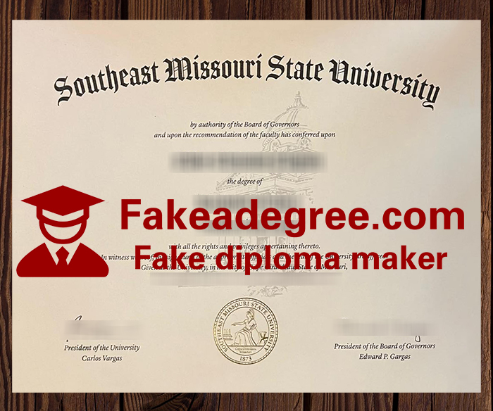Southeast Missouri State University diploma Southeast Missouri State University diploma
