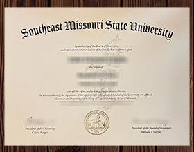 Southeast Missouri State University diploma